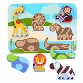 Lucy &amp; Leo 224 Zvierat zo safari - dreven puzzle 7 dielikov
